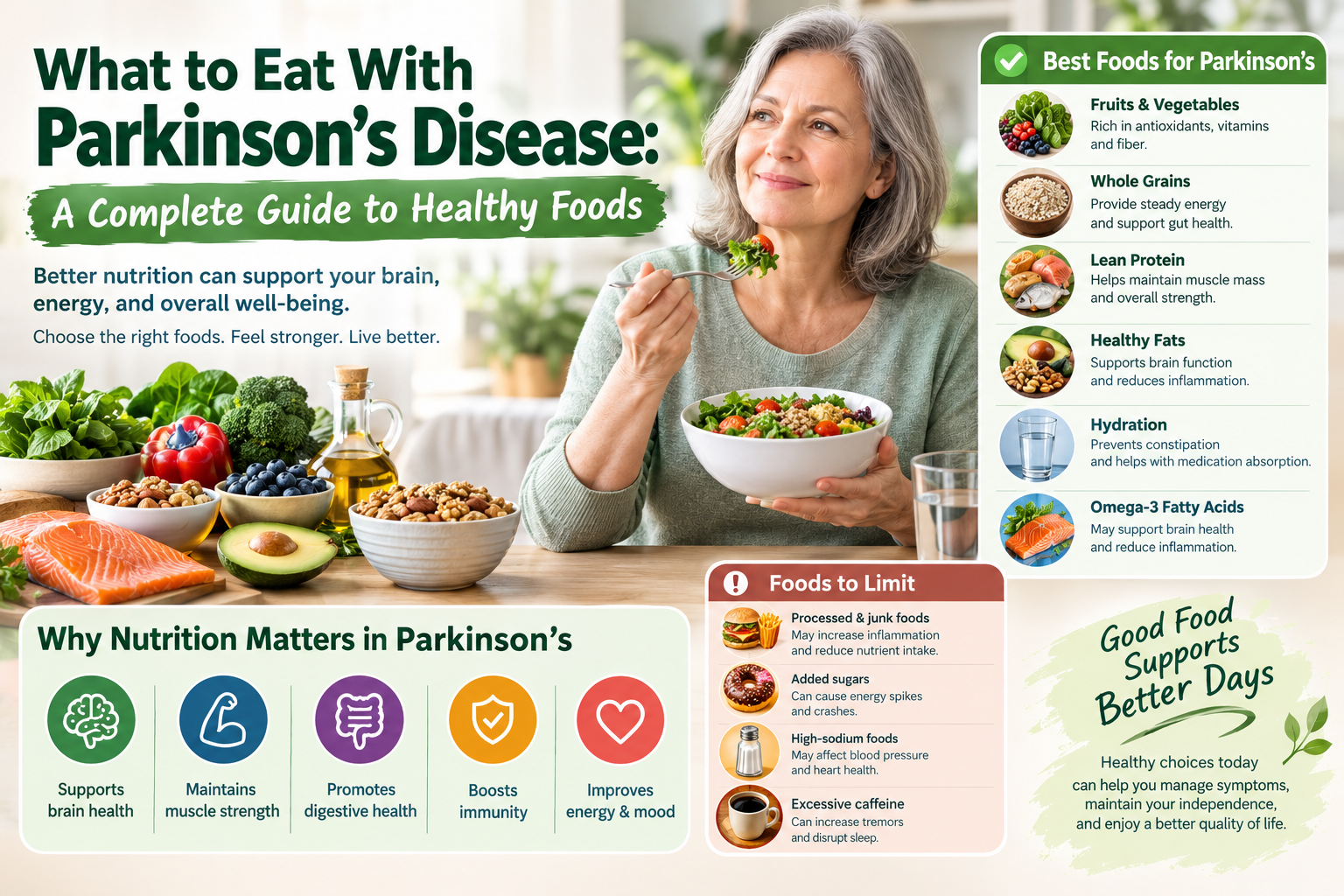 What to Eat With Parkinson’s Disease: A Complete Guide to Healthy Foods